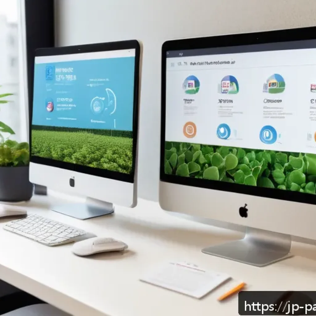 기후 변화 대응을 위한 여론 조사 방법 - A modern digital workspace showing diverse young Japanese adults participating in an online climate ...
